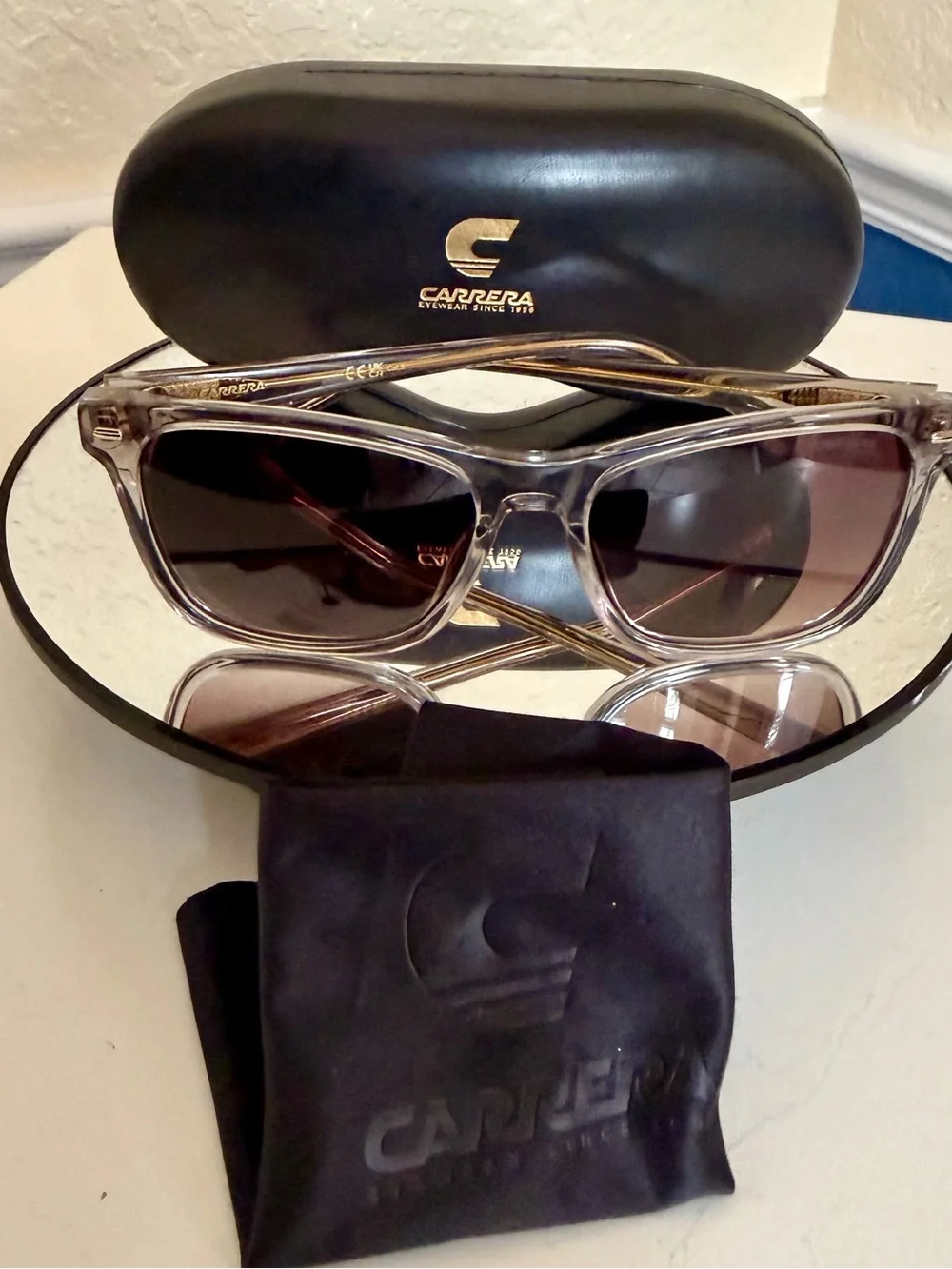 Carrera 3001/S square-frame sunglasses Color Code: KB7 HA UV Protection NWT